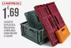 Cassette Di Plastica Pieghevoli E Impiladili