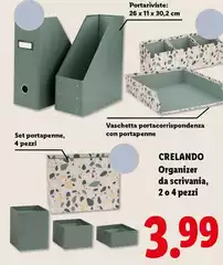 Crelando - Organizer Da Scrivania/2 O 4 Pezzi Crelando - Organizer Da Scrivania/2 O 4 Pezzi