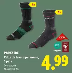 Parkside - Calze Da Lavoro Per Uomo, 5 Paia Parkside - Calze Da Lavoro Per Uomo, 5 Paia