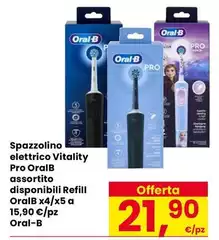 Oral b - Spazzolino Elettrico Vitality Pro
