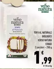Conad - Tofu Al Naturale Biologico Verso Natura Conad - Tofu Al Naturale Biologico Verso Natura