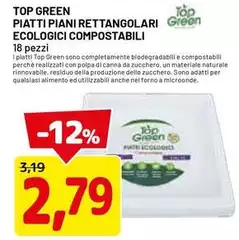 Green - Piatti Piatti Rettangolari Ecologici Compostabili Green - Piatti Piatti Rettangolari Ecologici Compostabili