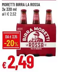 Moretti - Birra La Rossa Moretti - Birra La Rossa