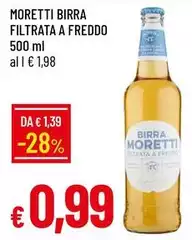 Moretti - Birra Filtrata A Freddo Moretti - Birra Filtrata A Freddo