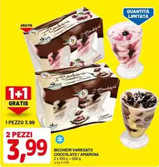 Bicchieri Variegato Cioccolato/ Amarena