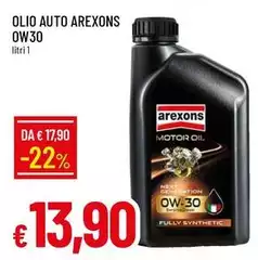 Arexons - Olio Auto Ow30 Arexons - Olio Auto Ow30