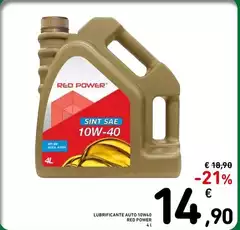 Lubrificante Auto 10W40 Lubrificante Auto 10W40