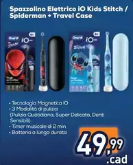 Oral B - Spazzolino Elettrico IO Kids Stitch/Spiderman + Travel Case Oral B - Spazzolino Elettrico IO Kids Stitch/Spiderman + Travel Case