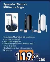 Oral B - Spazzolino Elettrico IO6 Nero E Grigio Oral B - Spazzolino Elettrico IO6 Nero E Grigio