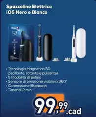 Oral B - Spazzolino Elettrico IO5 Nero E Bianco Oral B - Spazzolino Elettrico IO5 Nero E Bianco