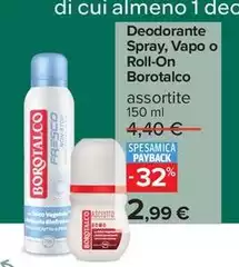 Borotalco - Deodorante Spray, Vapo O Roll-On Borotalco - Deodorante Spray, Vapo O Roll-On