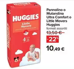 Huggies - Pannolino O Mutandina Ultra Comfort O Little Movers Huggies - Pannolino O Mutandina Ultra Comfort O Little Movers