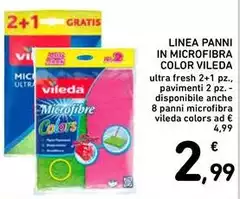 Vileda - Linea Panni In Microfibra Color Vileda - Linea Panni In Microfibra Color