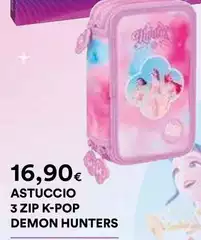 Astuccio 3 Zip K-pop Demon Hunters Astuccio 3 Zip K-pop Demon Hunters