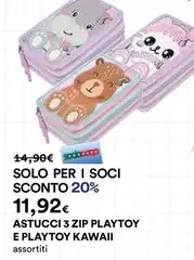 Solo - Astucci 3 Zip Playtoy E Playtoy Kawaii Solo - Astucci 3 Zip Playtoy E Playtoy Kawaii