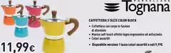 Tognana Porcellane - Caffettiera 3 Tazze Color Black