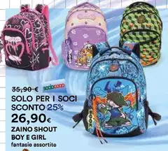 Solo - Zaino Shout Boy E Girl Solo - Zaino Shout Boy E Girl