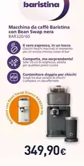 Philips - Macchina Da Caffè Baristina Con Bean Swap Nera BAR320/60