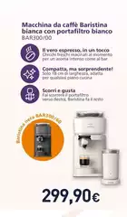 Philips - Macchina Da Caffè Baristina Bianca Con Portafiltro Bianco BAR300/00