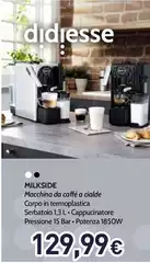 Didiesse - Milkside Macchina Da Caffe A Cialde