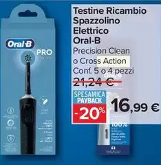 Oral b - Testine Ricambio Spazzolino Elettrico