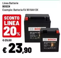 Bosch - Linea Batterie Bosch - Linea Batterie