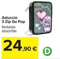 Pop - Astuccio 3 Zip Go Pop - Astuccio 3 Zip Go