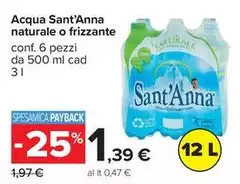 Sant'anna - Acqua Naturale O Frizzante Sant'anna - Acqua Naturale O Frizzante