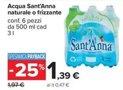 Sant'anna - Acqua Naturale O Frizzante Sant'anna - Acqua Naturale O Frizzante