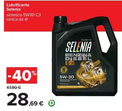 Selenia - Lubrificante Selenia - Lubrificante
