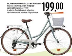 Shimano - Bicicleta Donna Con Cestino Mod.SIena Shimano - Bicicleta Donna Con Cestino Mod.SIena