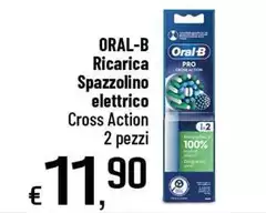 Oral b - Ricarica Spazzolino Elettrico Cross Action