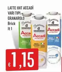 Granarolo - Latte UHT Accadi Granarolo - Latte UHT Accadi