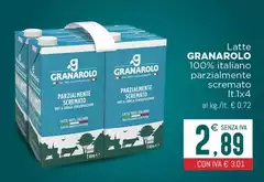 Granarolo - Latte 100% Italiano Parzialmente Scremato Granarolo - Latte 100% Italiano Parzialmente Scremato