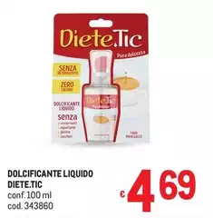 Diete.tic - Dolcificante Liquido Diete.tic - Dolcificante Liquido