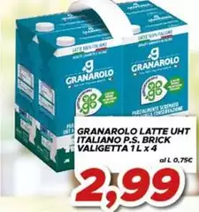 Granarolo - Latte UHT Italiano P.S. Brick Valigetta Granarolo - Latte UHT Italiano P.S. Brick Valigetta