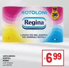 Regina - Carta Igienica In Rotolini Regina - Carta Igienica In Rotolini