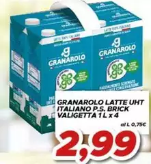 Granarolo - Latte UHT Italiano P.S. Brick Valigetta Granarolo - Latte UHT Italiano P.S. Brick Valigetta