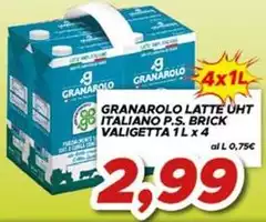 Granarolo - Latte UHT Italiano P.S. Brick Valigetta Granarolo - Latte UHT Italiano P.S. Brick Valigetta