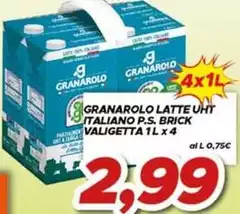 Granarolo - Latte UHT Italiano P.S. Brick Valigetta Granarolo - Latte UHT Italiano P.S. Brick Valigetta