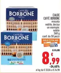 Caffe borbone - Cialde Caffe borbone - Cialde
