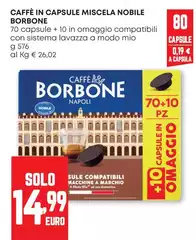 Caffe Borbone - Caffè In Capsule Miscela Nobile