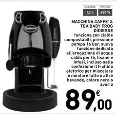 Didiesse - Macchina Caffe & Tea Baby Frog Didiesse - Macchina Caffe & Tea Baby Frog