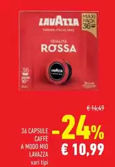 Lavazza - 36 Capsule Caffe A Modo Mio Lavazza - 36 Capsule Caffe A Modo Mio