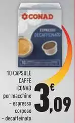 Conad - 10 Capsule Caffè Conad - 10 Capsule Caffè