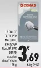 Espresso - 18 Cialde Caffè Per Macchine Qualità Bar Espresso - 18 Cialde Caffè Per Macchine Qualità Bar