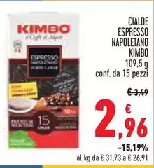Kimbo - Cialde Espresso Napoletano Kimbo - Cialde Espresso Napoletano
