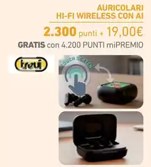 Trevi - Auricolari Hi-Fi Wireless Con Ai