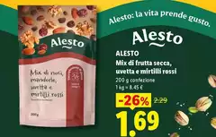 Alesto - Mix Di Frutta Secca, Uvetta E Mirtilli Rossi Alesto - Mix Di Frutta Secca, Uvetta E Mirtilli Rossi