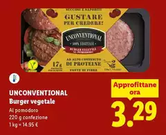 Unconventional - Burger Vegetale Unconventional - Burger Vegetale